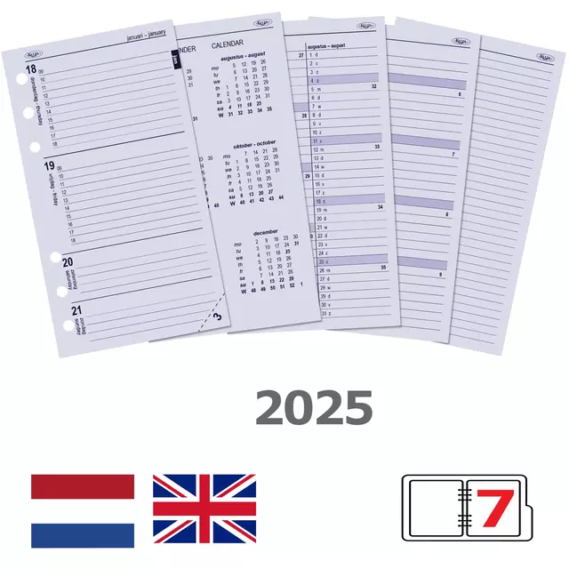 Een Agendavulling 2025 Kalpa Personal 7dagen/2pagina's koop je bij De Joma BV