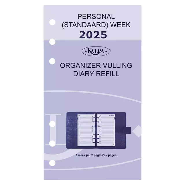 Een Agendavulling 2025 Kalpa Personal 7dagen/2pagina's koop je bij Continu Kantoor