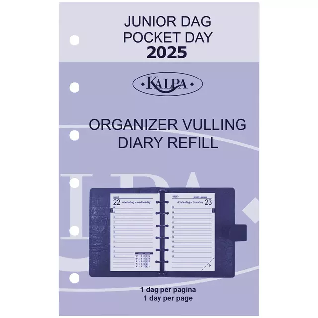 Een Agendavulling 2025 Kalpa Pocket 1dag/1pagina koop je bij De Joma BV