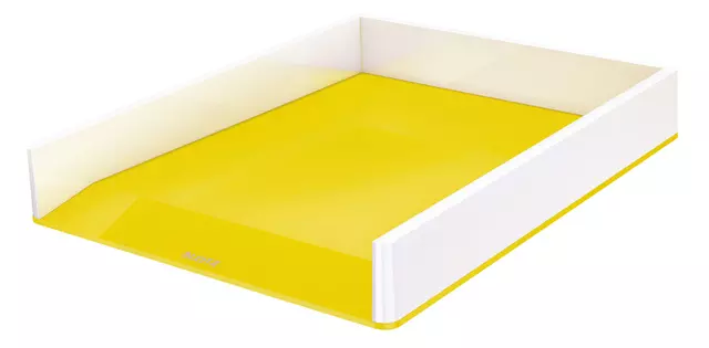 Een Corbeille à courrier Leitz WOW A4 blanc/jaune koop je bij QuickOffice BV