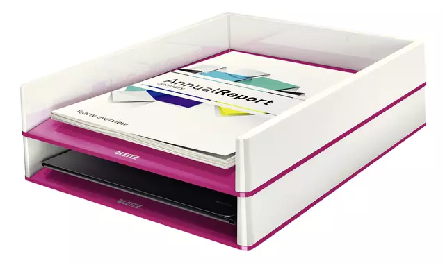 Een Brievenbak Leitz WOW wit/roze koop je bij QuickOffice BV