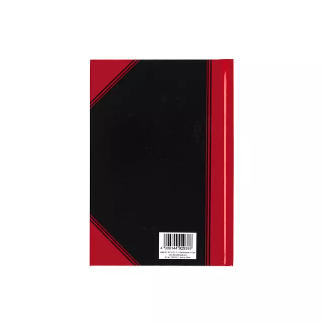 Een Notitieboek Bantex zwart/rood A5 lijn 70gr 96vel koop je bij De Joma BV
