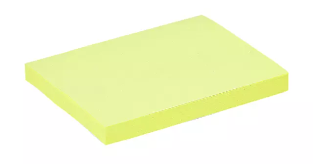Een Memoblok Quantore 76x101mm geel koop je bij De Joma BV