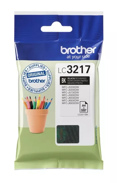 Een Inktcartridge Brother LC-3217BK zwart koop je bij Kantoorboekhandel Van Atten