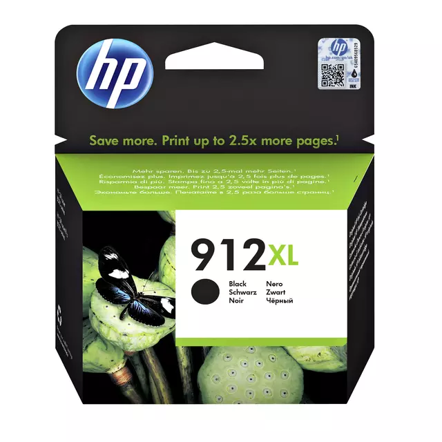 Een Inktcartridge HP 3YL84AE 912XL zwart koop je bij All Office Kuipers BV