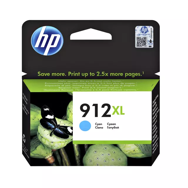 Een Inktcartridge HP 3YL81AE 912XL blauw koop je bij All Office Kuipers BV