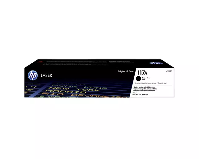 Een Tonercartridge HP W2070A 117A zwart koop je bij Kantoorboekhandel Van Atten