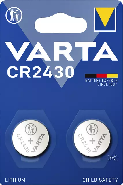 Een Batterij Varta CR2430 3v lithium koop je bij All Office Kuipers BV