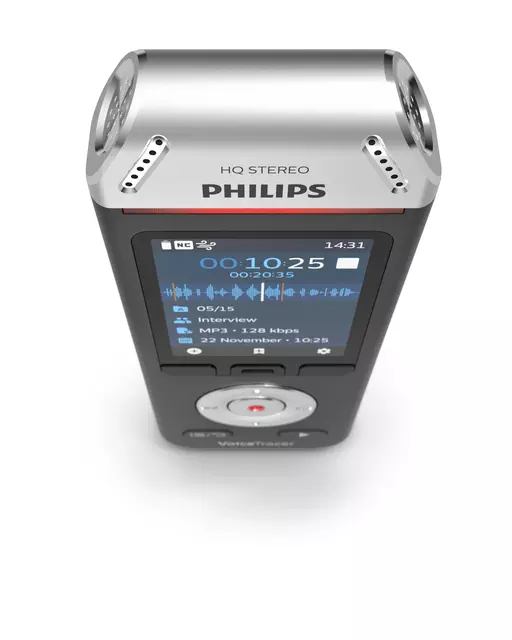 Een Digital voice recorder Philips DVT 2110 voor interviews koop je bij QuickOffice BV