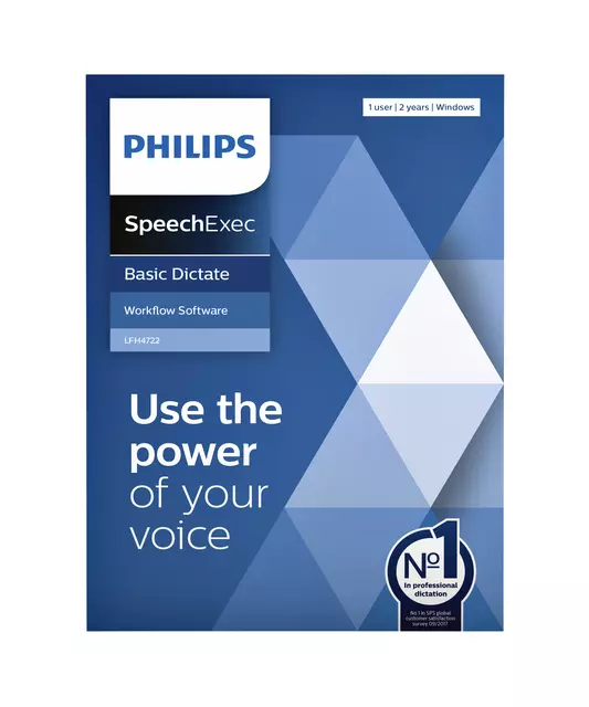 Een Licentie Philips LFH4722 SpeechExec Basic Dictate koop je bij QuickOffice BV