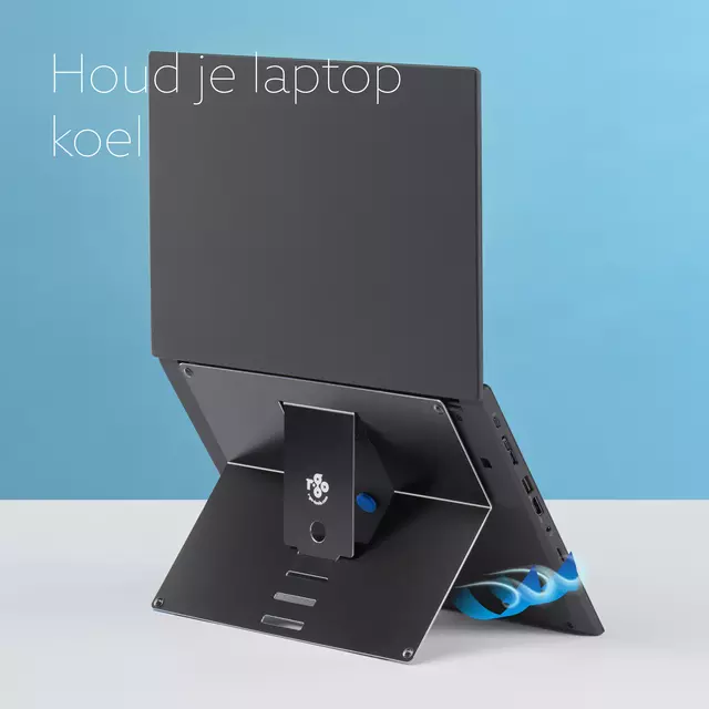 Een Laptopstandaard R-Go Riser Attachable koop je bij De Joma BV