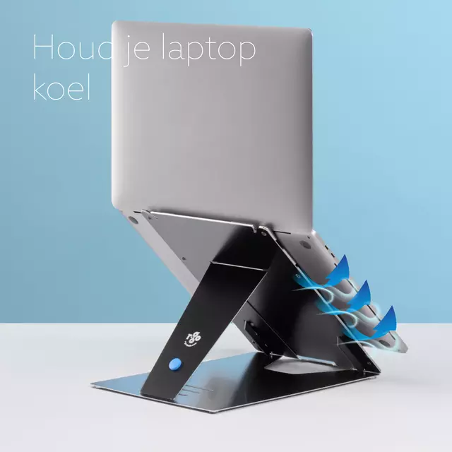 Een Ergo laptopstandaard R-Go Tools Riser Duo zw koop je bij All Office Kuipers BV