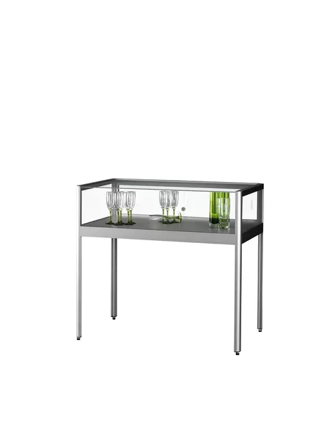 Een Vitrinekast SDB tav-1 zilver 1000x600x920mm koop je bij Company Supplies