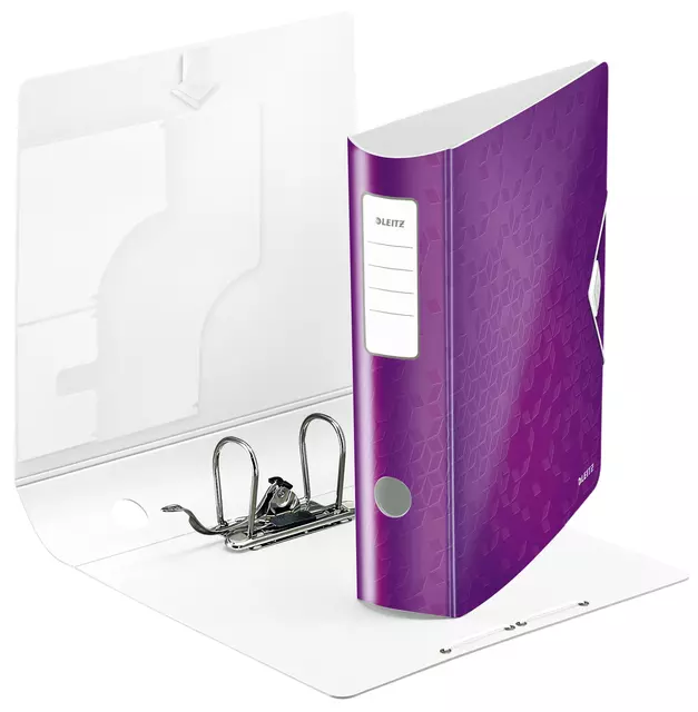 Een Classeur à levier Leitz WOW Active 180° A4 80mm PP violet koop je bij QuickOffice BV