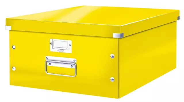 Een Opbergbox Leitz WOW Click & Store 369x200x482mm geel koop je bij iPlusoffice