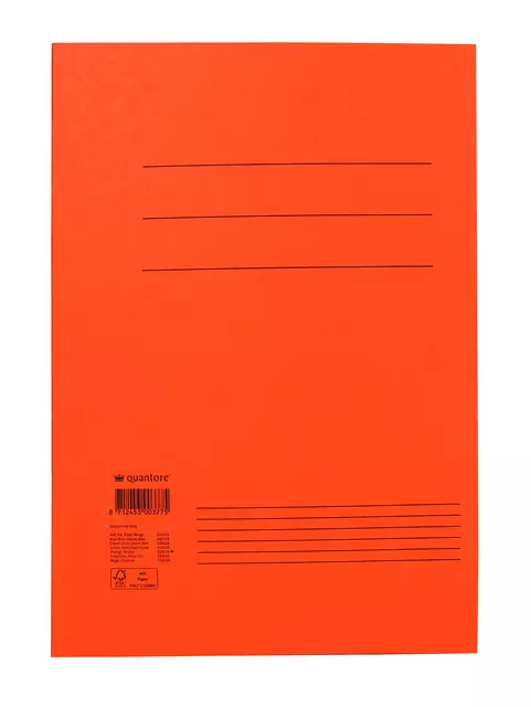 Een Dossiermap Quantore folio 300gr oranje koop je bij De Joma BV