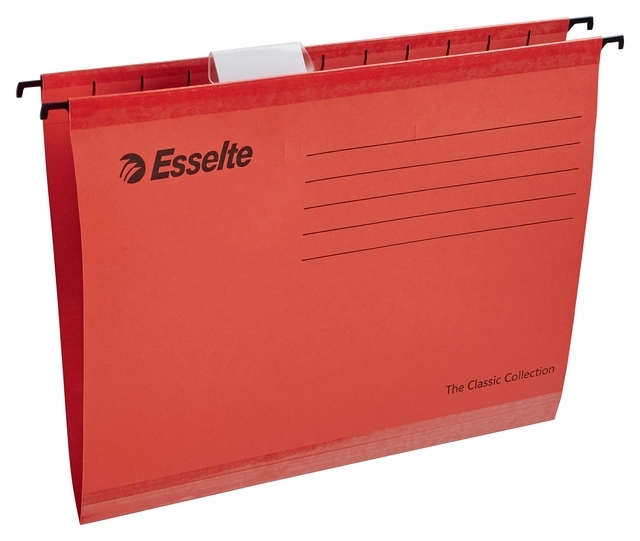 Een Hangmap Esselte Classic A4 V-bodem 345x240mm rood koop je bij VDP Office