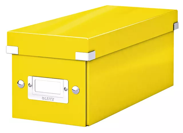 Een CD-box Leitz WOW Click&Store 143 x 136 x 352 mm geel koop je bij De Joma BV
