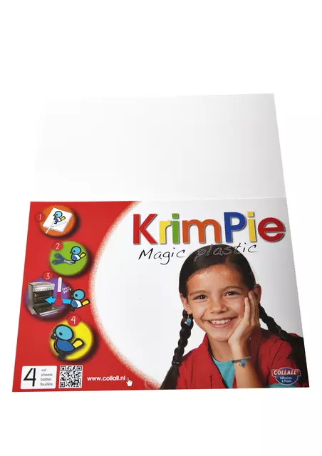 Een Krimpievel Collall Magic Plastic wit set à 4 vel koop je bij "De Waal" Kantoor Efficiency