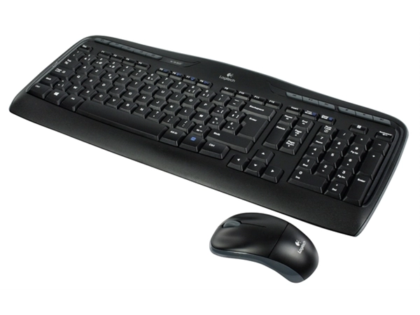 Een Toetsenbord Logitech MK330 Azerty +muis zwart koop je bij Schellen Boek- en Kantoorboekhandel