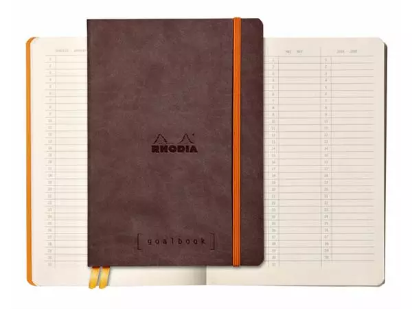 Een Bullet Journal Rhodia A5 60vel dots chocolade bruin koop je bij Sysdicom BV