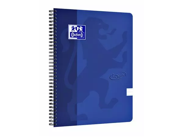 Een Cahier à spirale Oxford Touch A4 ligné 140 pages 80g bleu koop je bij QuickOffice BV