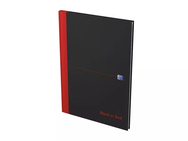 Notitieboek Oxford Black n' Red A4 96vel ruit 5mm