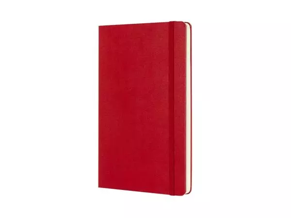 Een Notitieboek Moleskine L 130x210mm blanco hc rood koop je bij Egner kantoorspecialisten