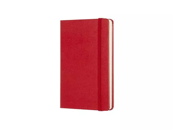 Een Notitieboek Moleskine pocket 90x140mm lijn hard cover rood koop je bij Topkantoor Repro Creatief