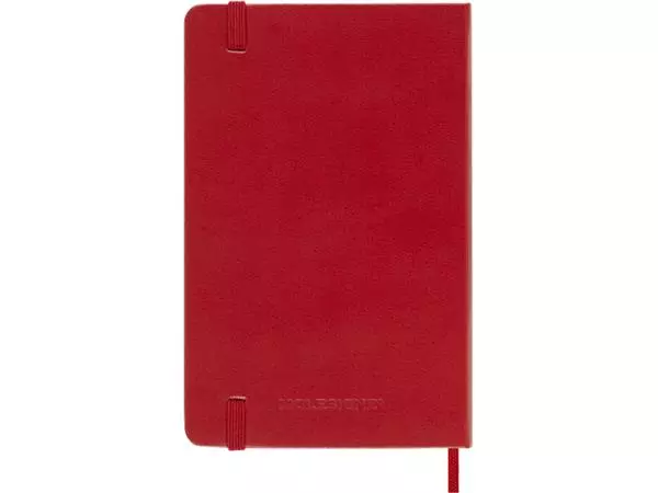 Een Notitieboek Moleskine pocket 90x140mm lijn hard cover rood koop je bij Deska Alles voor Kantoor