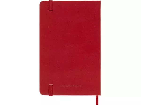 Een Notitieboek Moleskine pocket 90x140mm blanco hard cover rood koop je bij All Office Kuipers BV