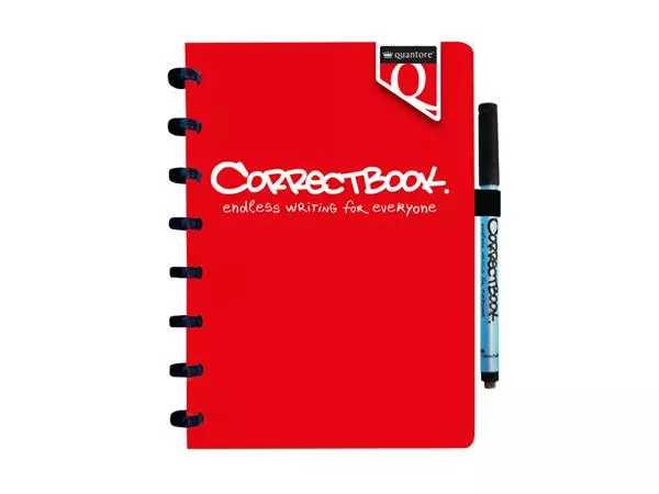 Een Notitieboek Correctbook Quantore A5 lijn 40blz rd koop je bij VDP Office