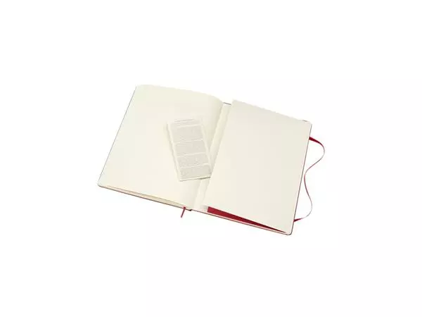 Een Notitieboek Moleskine XL 190x250mm lijn hard cover scarlet red koop je bij Jacobs