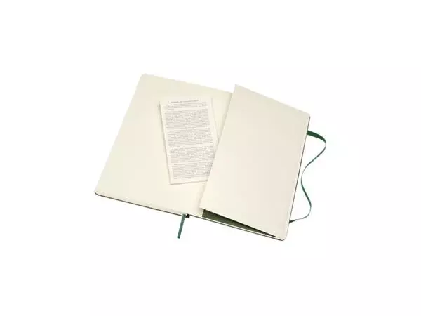 Een NOTITIEBOEK MOLESKINE L 130X210MM BLANCO HC GREEN koop je bij Kwantinex