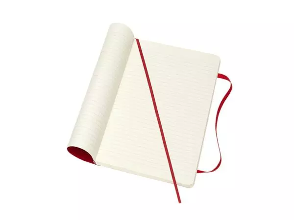 Een Notitieboek Moleskine large 130x210mm lijn soft cover scarlet red koop je bij Peter Wind