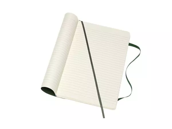 Een Notitieboek Moleskine large 130x210mm lijn soft cover myrtle green koop je bij Heering Office