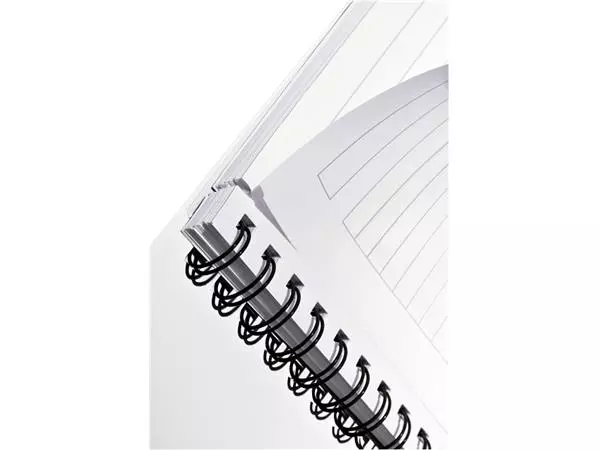 Een Notitieboek Leitz WOW A5 lijn spiraal PP wit koop je bij All Office Kuipers BV