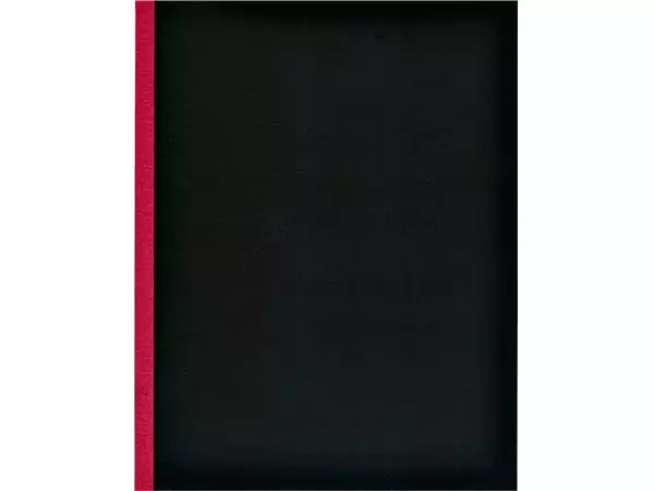 Een Kasboek 165x210mm 160blz 1 kolom rode rug assorti koop je bij De Joma BV
