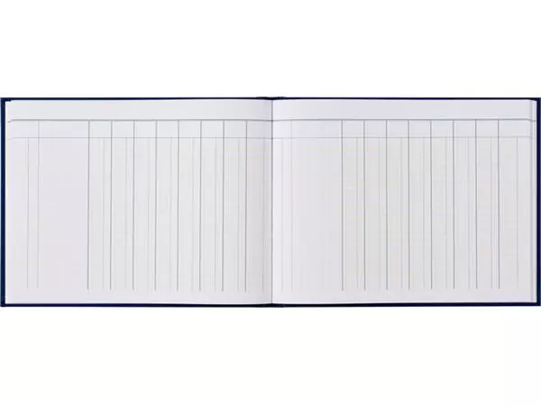 Een Kasboek tabellarisch 210x160mm 96blz 8 kolommen blauw koop je bij iPlusoffice