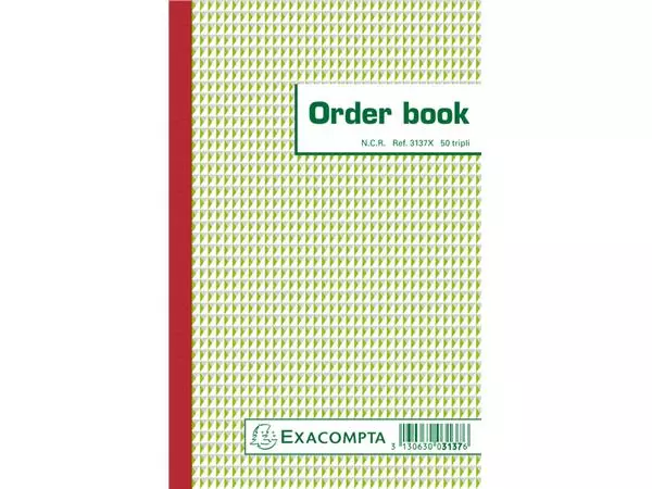 Een Orderboek Exacompta 210x135mm 50x3vel lijn koop je bij iPlusoffice