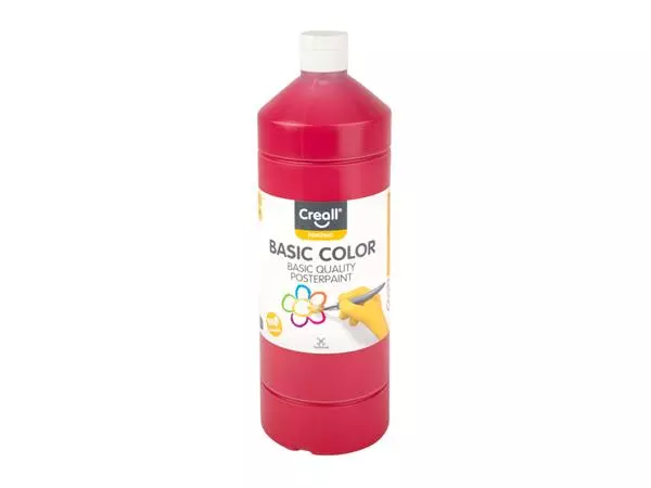 Een Plakkaatverf Creall basic rood 1000ml koop je bij De Rijk Kantoorshop