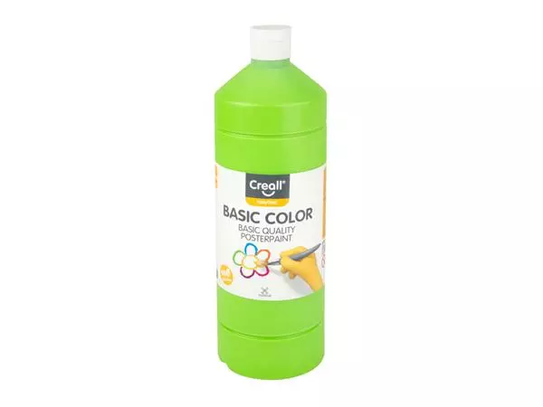 Een Plakkaatverf Creall basic lichtgroen 1000ml koop je bij De Rijk Kantoorshop