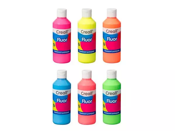 Een Plakkaatverf Creall fluor groen 250ml koop je bij QuickOffice BV