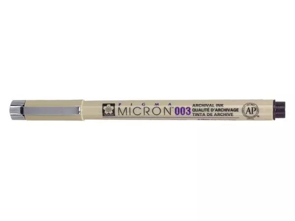 Fineliner Sakura pigma micron 003 zwart 0.15mm