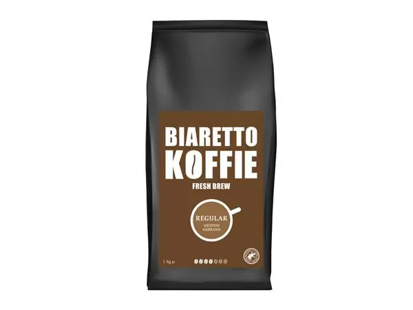 Een Koffie Biaretto fresh brew regular 1000 gram koop je bij Schellen Boek- en Kantoorboekhandel