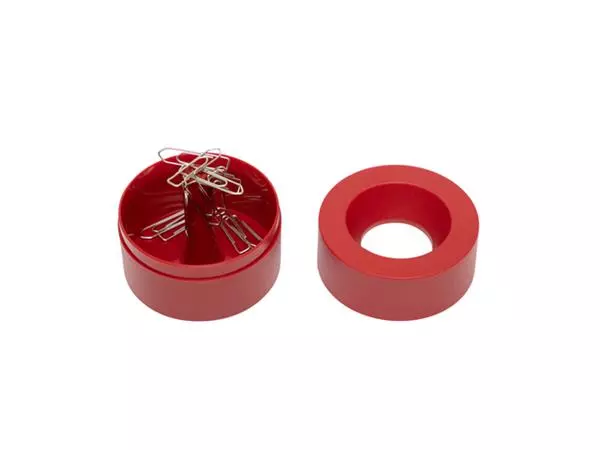 Een PAPERCLIPHOUDER MAUL 30123 MAGNETISCH 6CM ROOD koop je bij Egner kantoorspecialisten