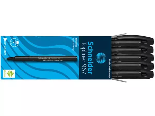 Een Fineliner Schneider 967 0.4mm zwart koop je bij Deska Alles voor Kantoor