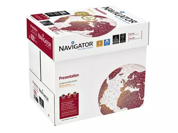 Een Kopieerpapier Navigator Presentation A4 100gr wit 500 vel koop je bij Continu Kantoor