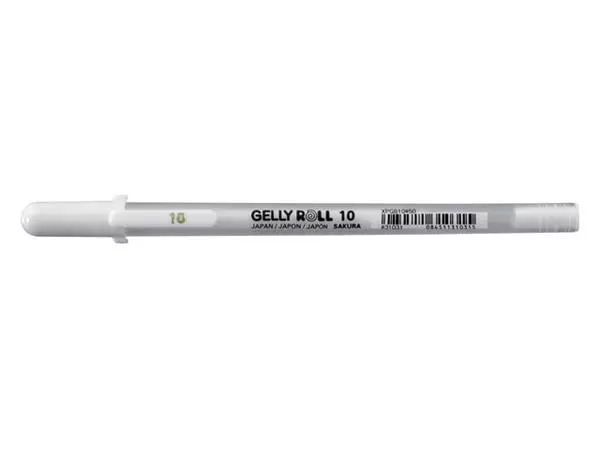 Een GELSCHRIJVER SAKURA GELLY ROLL BASIC 0.5MM WIT koop je bij "De Waal" Kantoor Efficiency