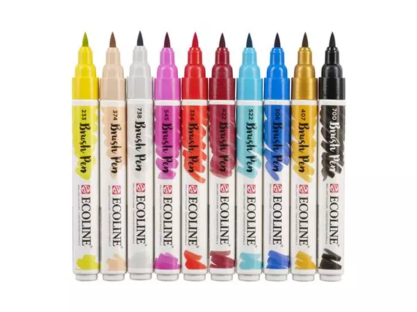 Een Ecoline Brush Pen set 10 Fashion koop je bij Peter Wind